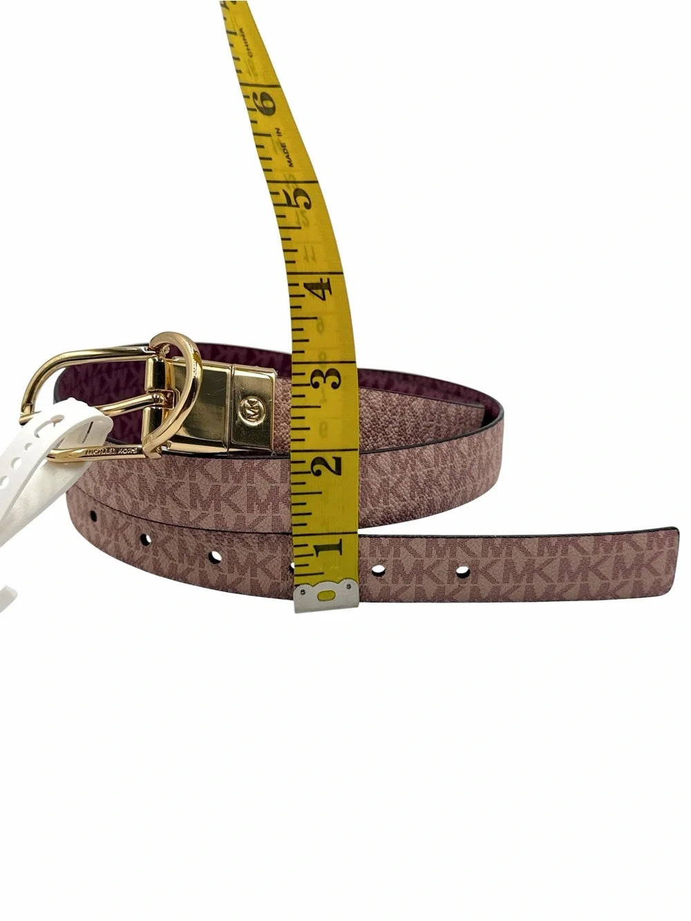 MICHAEL Michael Kors Women's Twist Reversible Belt Size XL